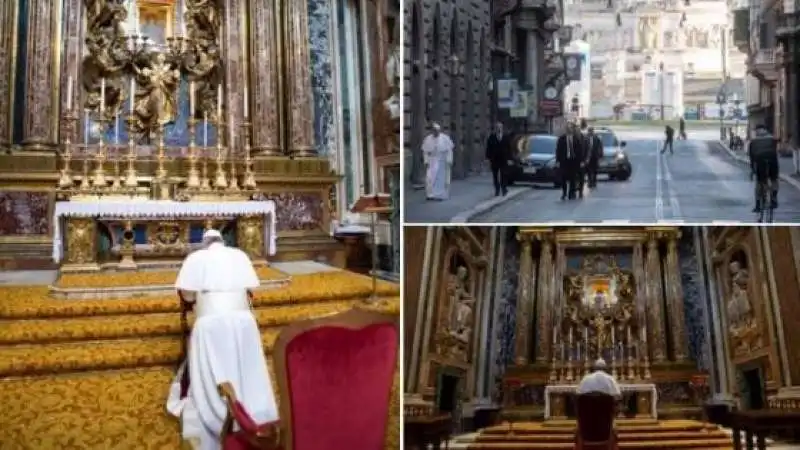 papa francesco a S. Maria Maggiore 