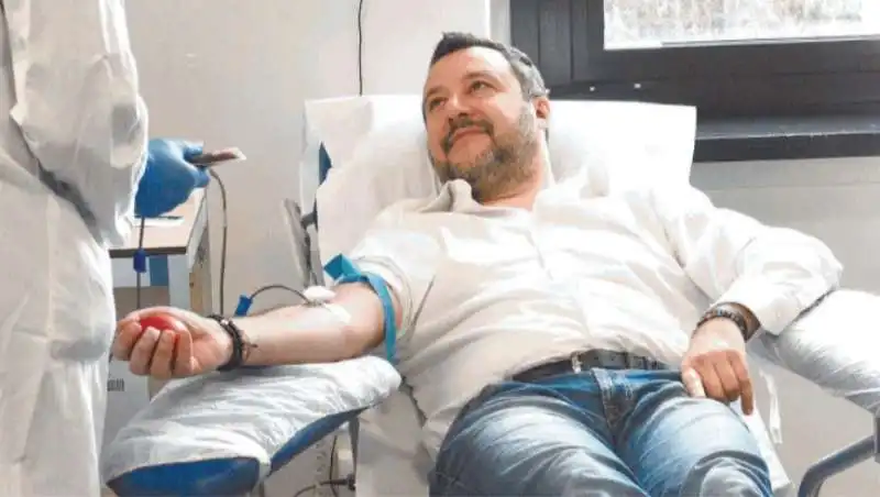 SALVINI E LA DONAZIONE DEL SANGUE