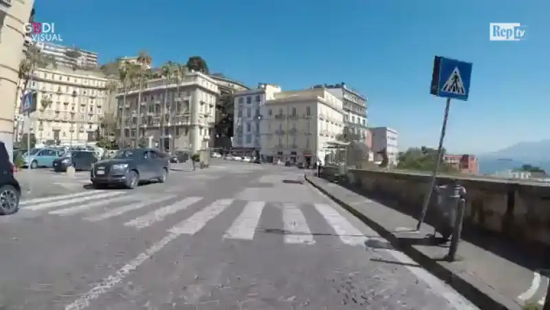 time lapse di napoli in quarantena