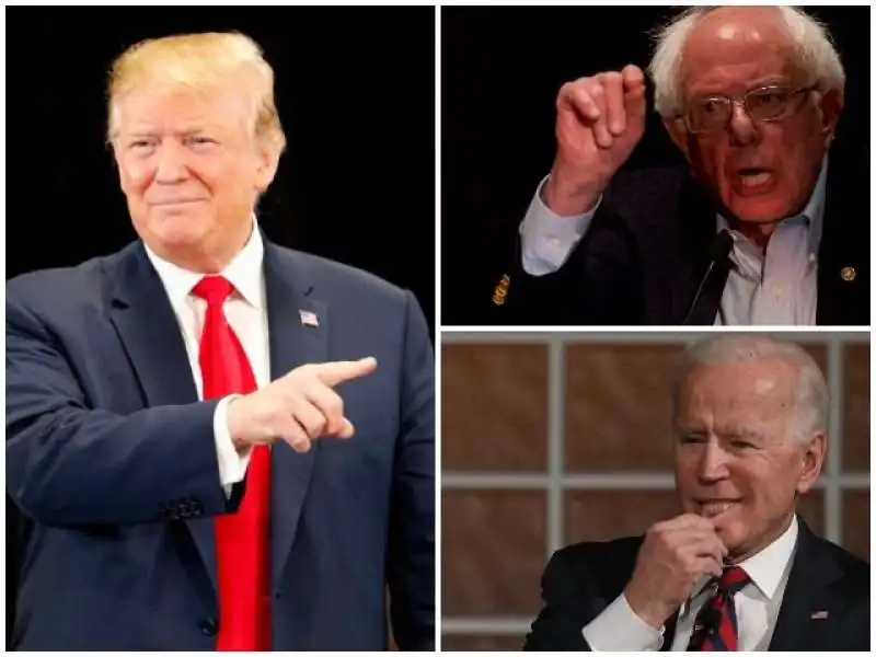 TRUMP BIDEN SANDERS