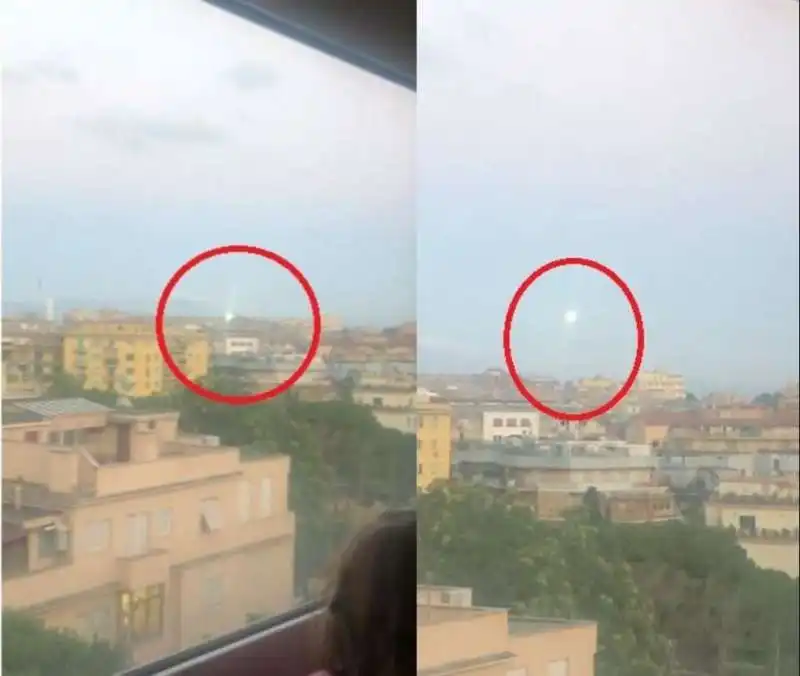 avvistamento nei cieli di roma