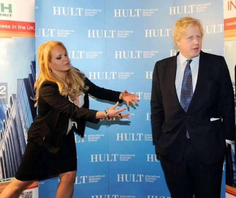 boris johnson con la ex amante jennifer arcuri