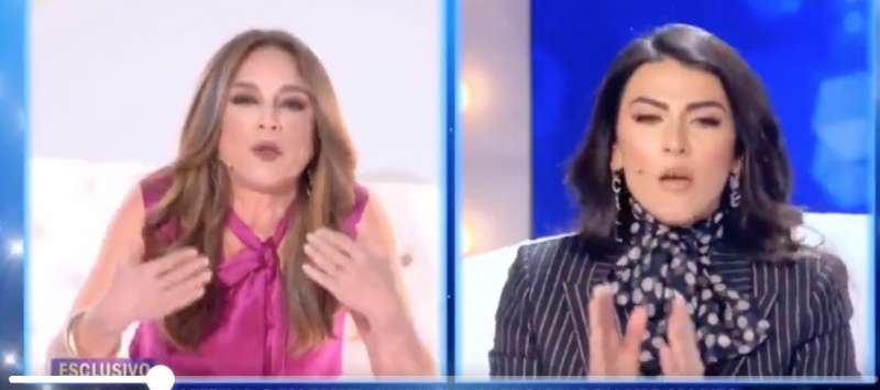 caterina collovati vs. giulia salemi a live non e' la d'urso 2