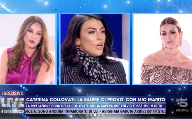 caterina collovati vs. giulia salemi a live non e' la d'urso 6