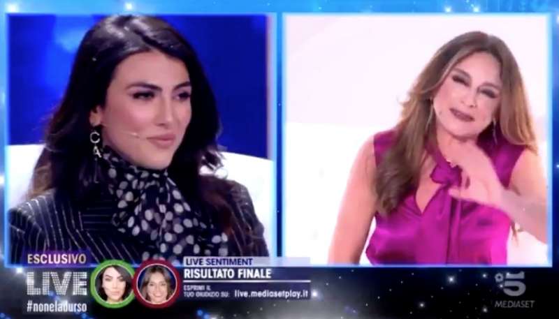 caterina collovati vs. giulia salemi a live non e' la d'urso 9