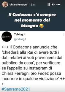 chiara ferragni risponde al codacons