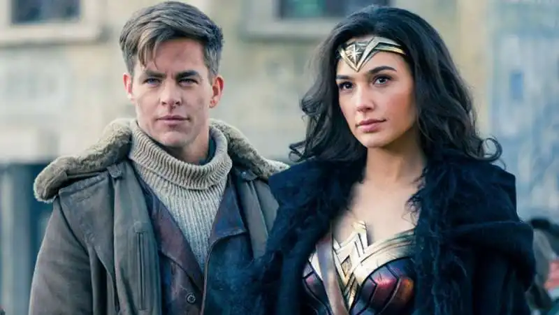 chris pine gal gadot   wonder woman