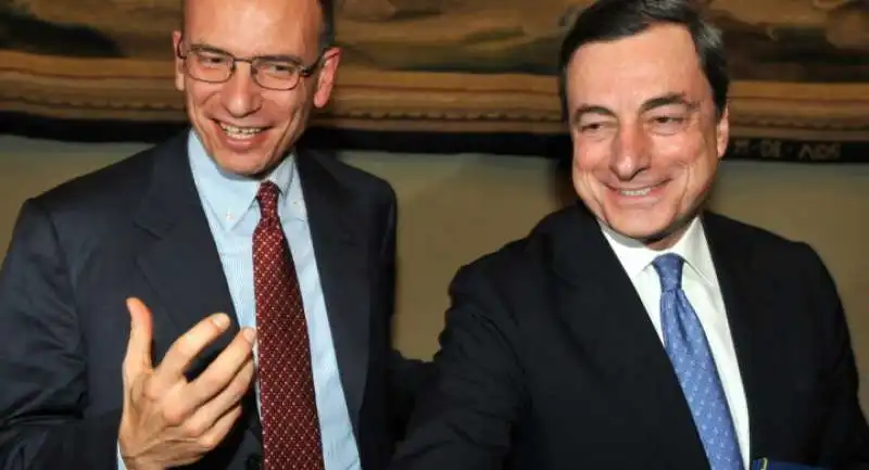 ENRICO LETTA MARIO DRAGHI