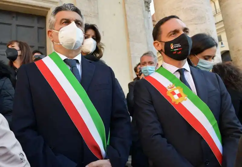 enzo salera sindaco di cassino con cosmo mitrano sindaco di gaeta  foto di bacco