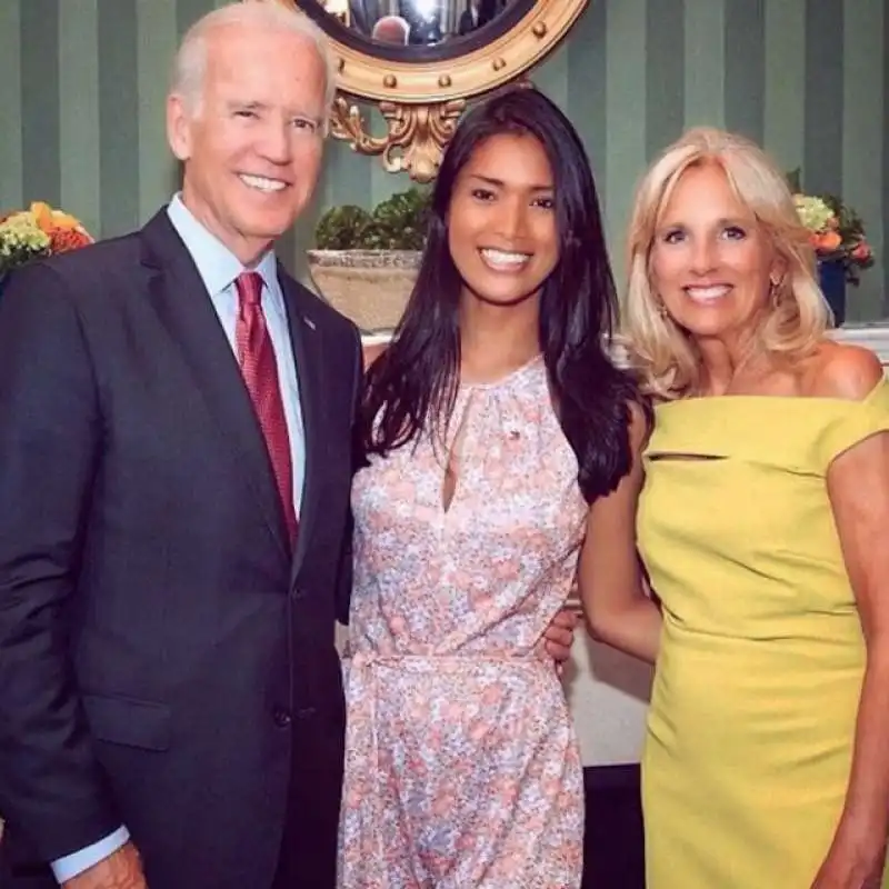 geena rocero con i coniugi biden