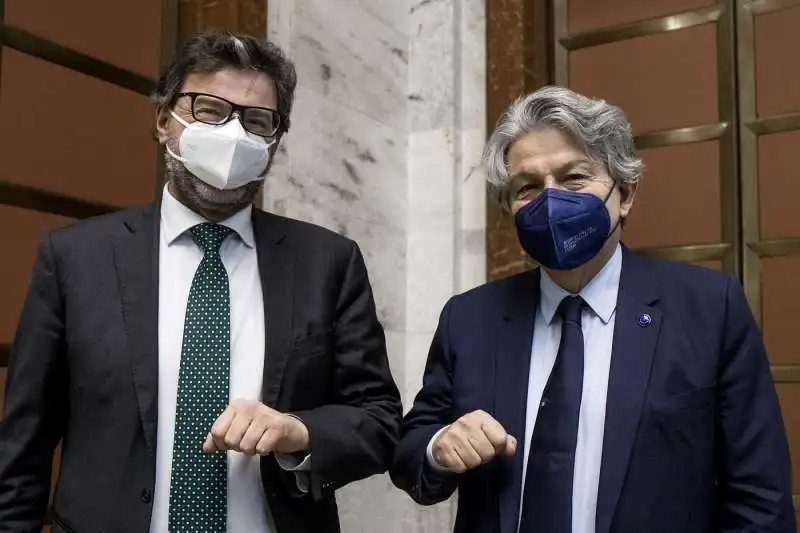 giancarlo giorgetti thierry breton 2