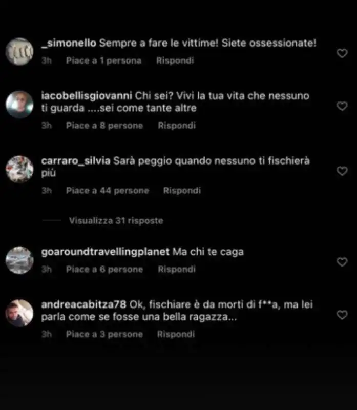 i commenti su aurora ramazzotti 1