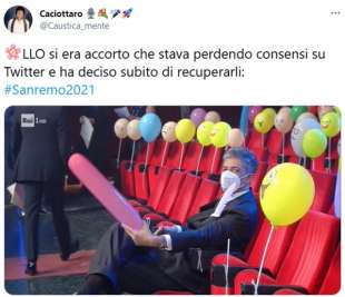 i tweet sulla seconda serata di sanremo2021