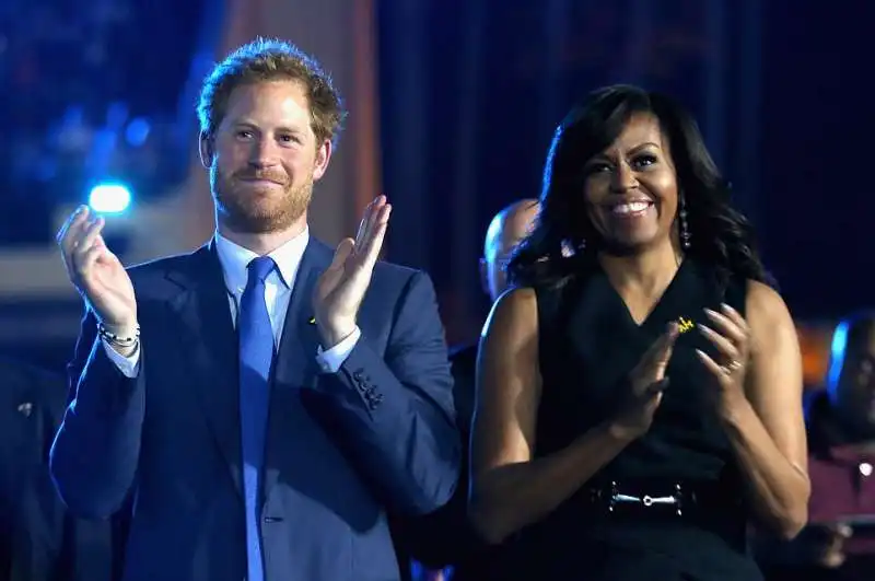 il principe harry e michelle obama 2