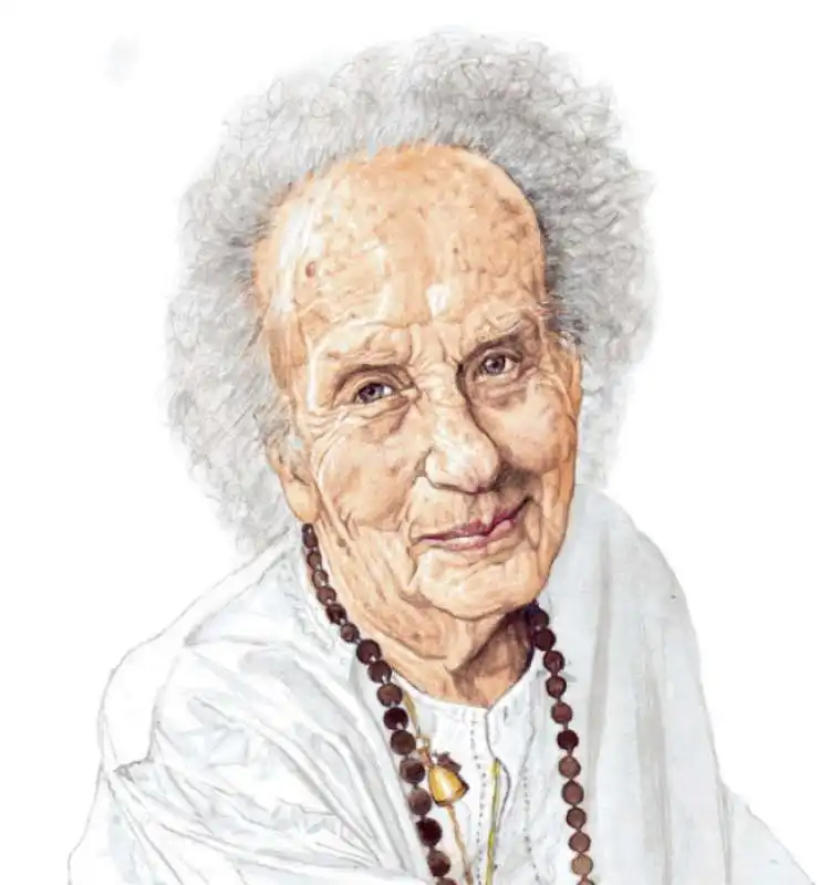 LISETTA CARMI IN UN DISEGNO DI RICCARDO MANNELLI