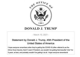 lo statement di donald trump