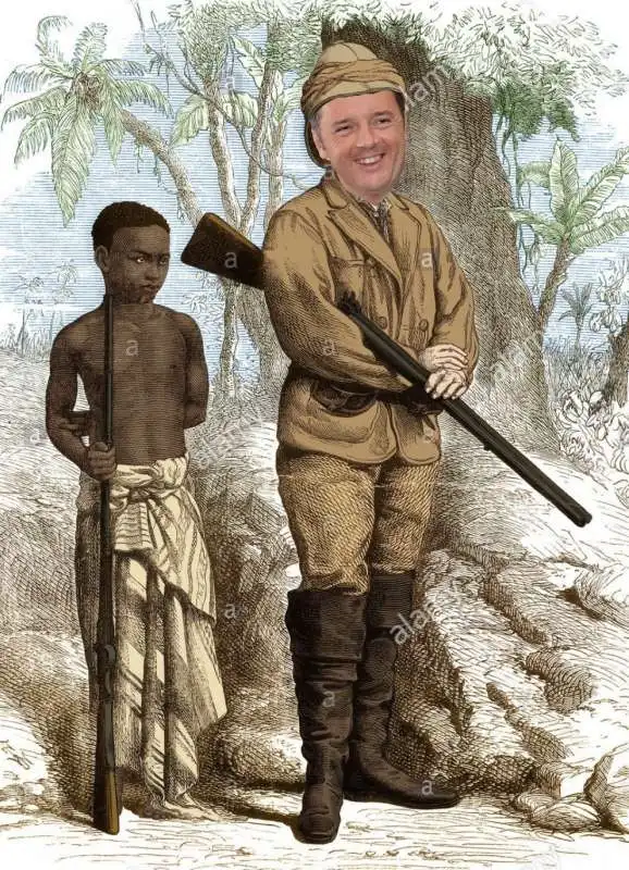 matteo renzi in africa   meme