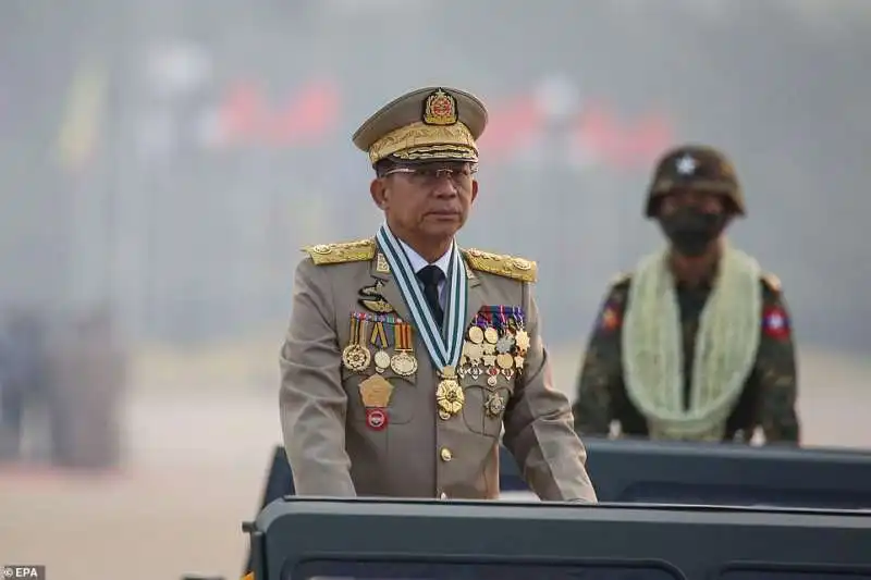 min aung hlaing   il capo della giunta militare in birmania 