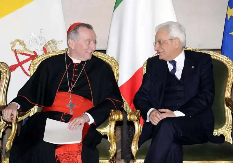 pietro parolin  sergio mattarella  