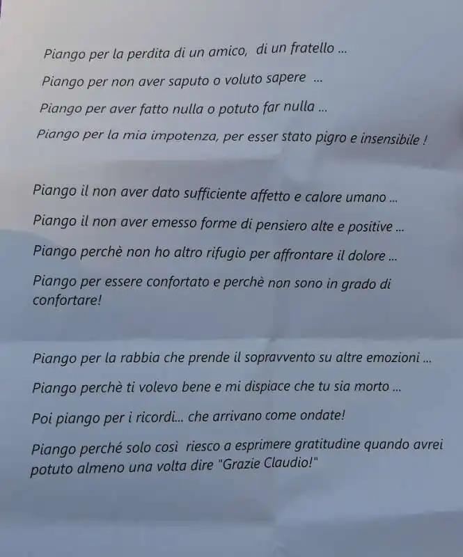 poesia di claudio casalini per  l amico claudio coccoluto  foto di bacco