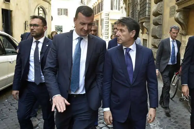 rocco casalino con giuseppe conte