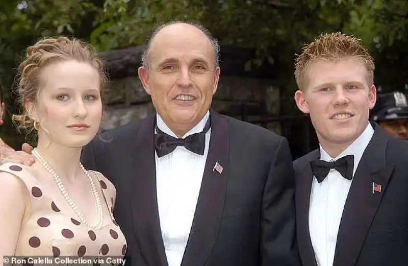 rudy giuliani con i figli caroline e andrew