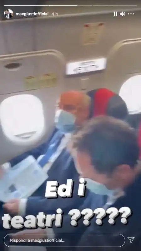 story di max giusti sul volo roma milano 1