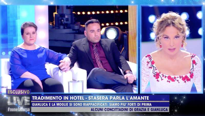 tradimento all'hotel eufemia a 'live non e' la d'urso' 2