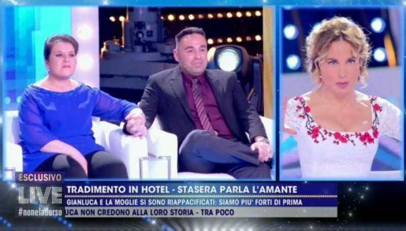 tradimento all'hotel eufemia a 'live non e' la d'urso' 3