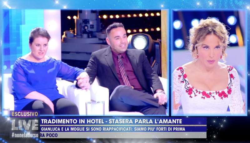 tradimento all'hotel eufemia a 'live non e' la d'urso' 7