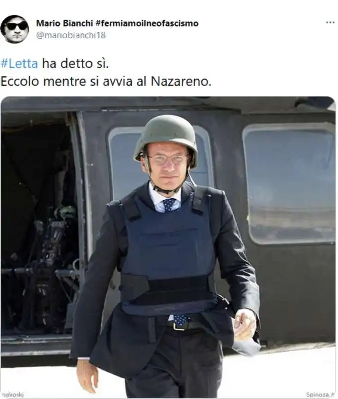 tweet su enrico letta segretario del pd  2