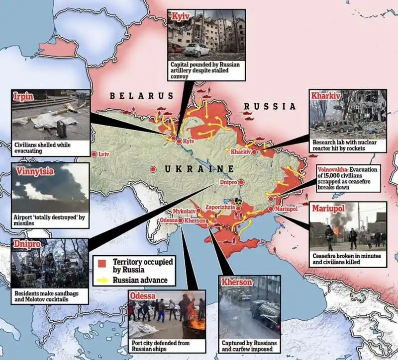 accerchiamento di kiev   ucraina 