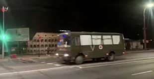 autobus ambulanza per i soldati russi
