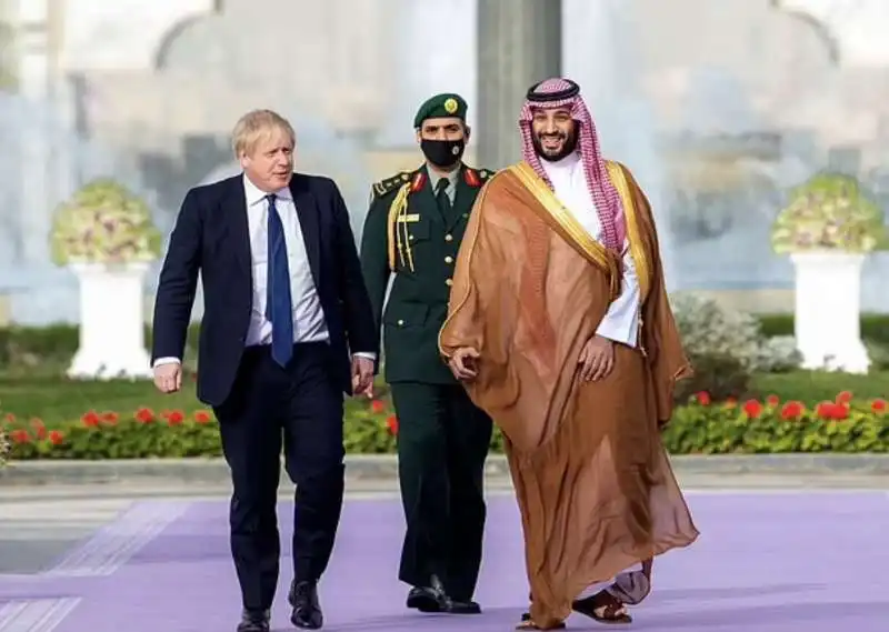 boris johnson mohammed bin salman