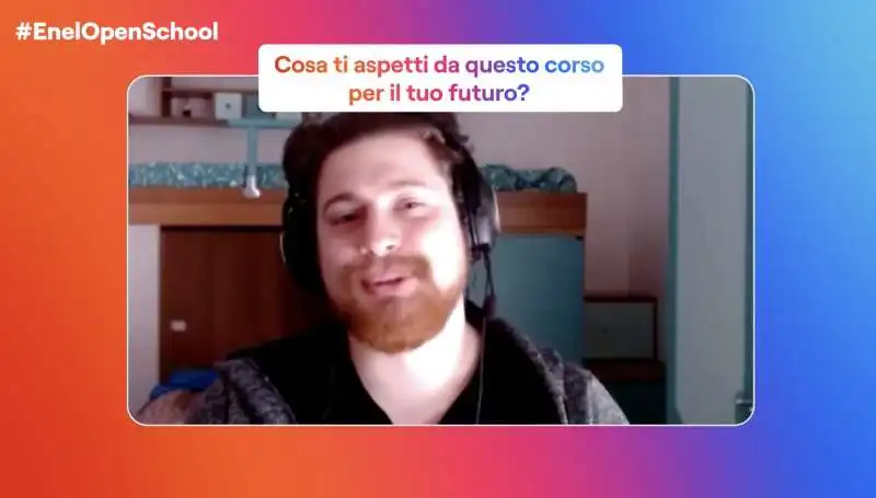 bruno   uno dei ragazzi che partecipano al progetto energie per crescere di enel 