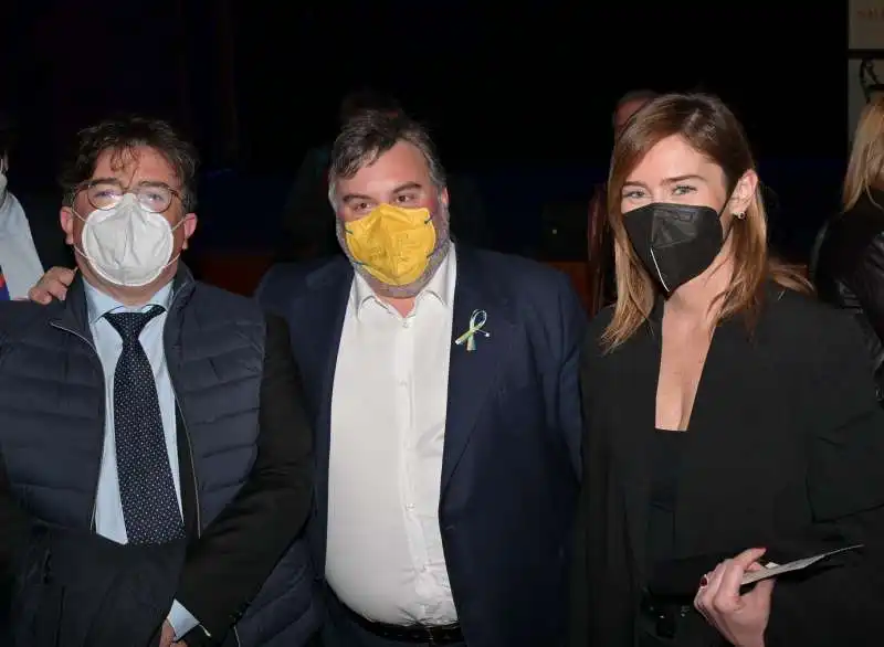 claudio mancini  luciano nobili  maria elena boschi  foto di bacco