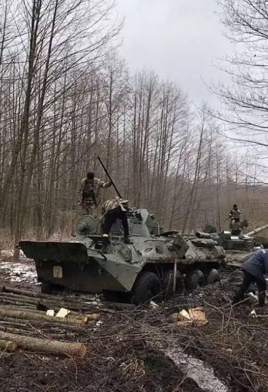 convoglio russo bloccato in ucraina 3