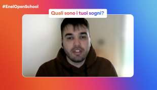 davide uno dei ragazzi che partecipano al progetto energie per crescere di enel