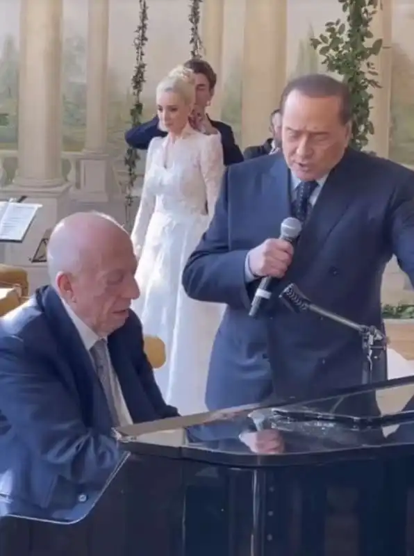 duetto confalonieri berlusconi al matrimonio del cav con marta fascina 1