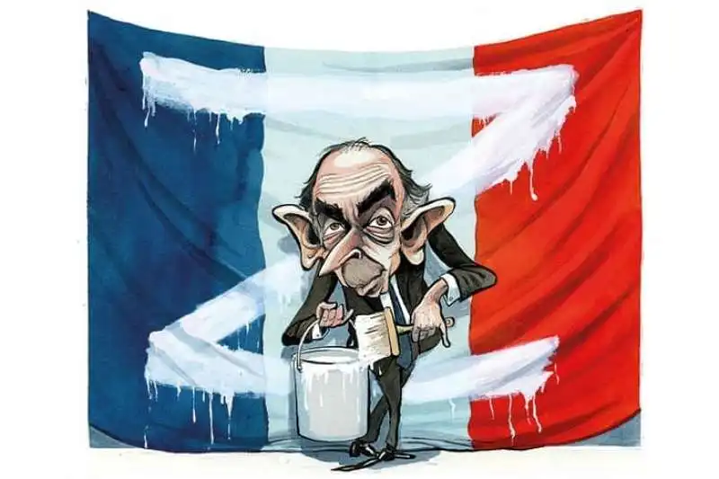 eric zemmour illustrazione the spectator 