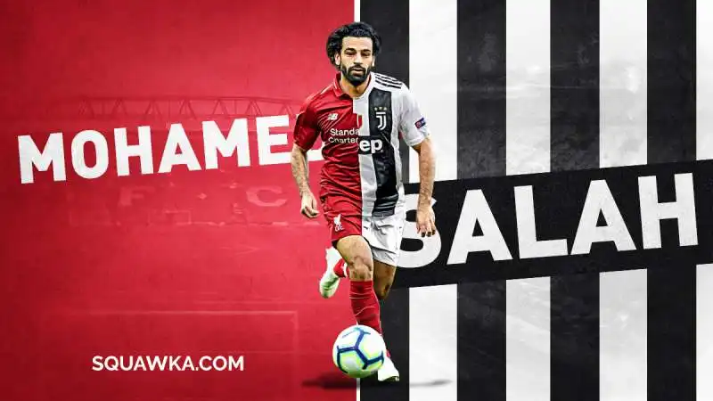 fotomontaggio di salah in maglia juve 1