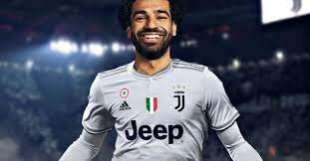 fotomontaggio di salah in maglia juve 2