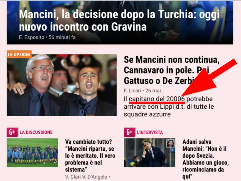 gazzetta dello sport   il capitano del 20006