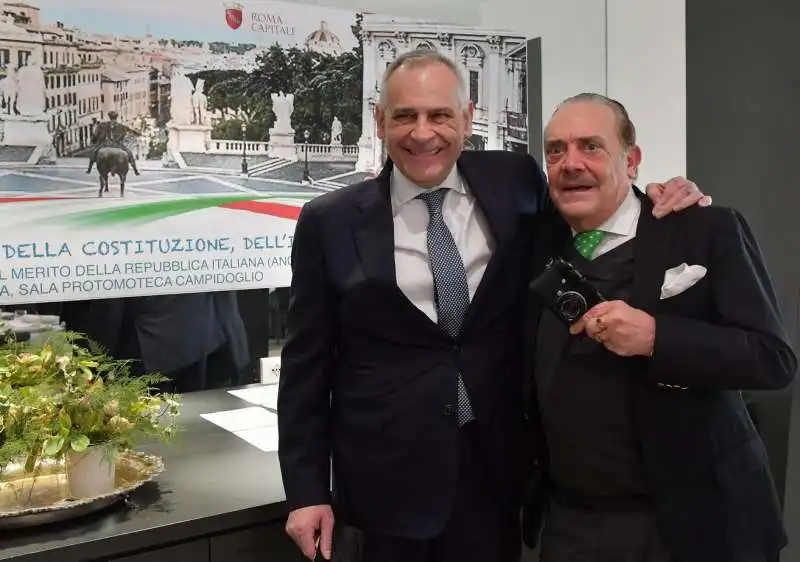 il capo della polizia lamberto giannini e rino barillari  foto di bacco