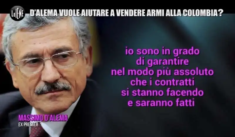 il servizio de le iene su massimo dalema e la compravendita di armi con la colombia  19