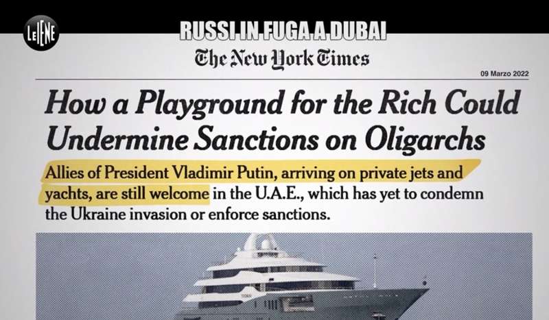 il servizio delle iene sui russi in fuga da dubai 9