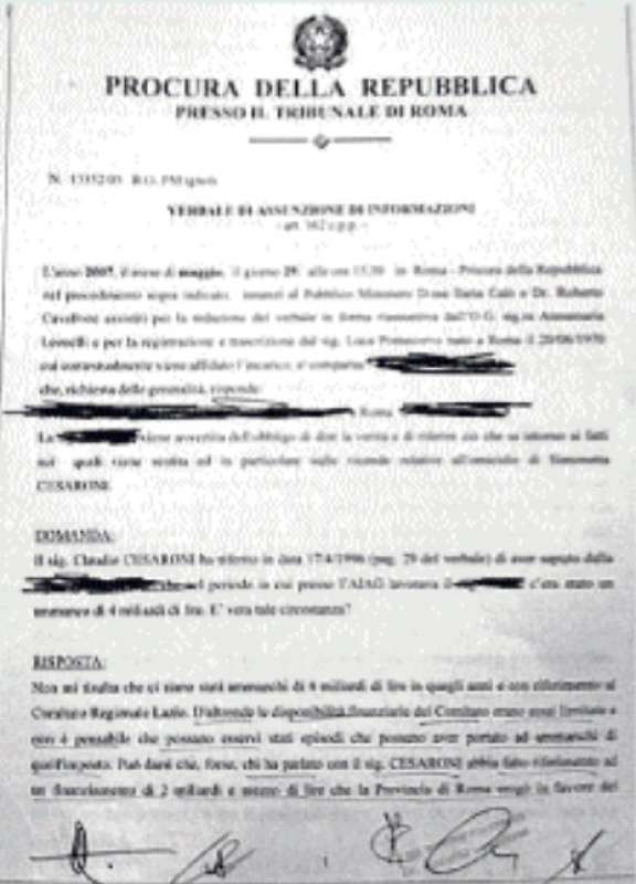 il verbale di una ex dipendente dell'aiag