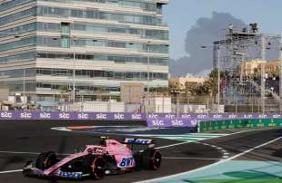 incendio a gedda durante le prove del gp di formula uno