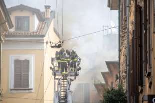 Incendio in via della Spiga 7