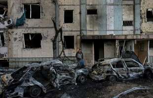 kiev distrutta dai bombardamenti